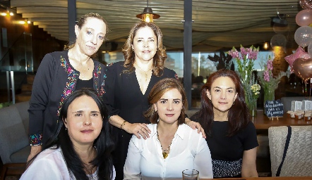  Maritere Meade, Gaby Carreón, Maite Ascanio, Alejandra acebo y Patricia Macías.