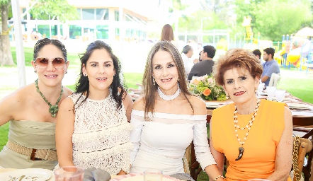  Ale Ruiz, Elisabeta Morales, Lucero Gouyonnet y Patricia Díaz Infante.