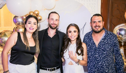  Mariana González, Jeff, Paola Longoria y Juan Manuel Romo.