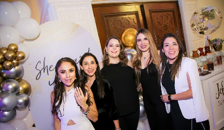  Paola Longoria, Montse Elizondo, Yolanda Aguilar, Ingrid Delgado y Samira Dahda.