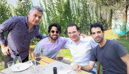  Pepe Suárez, Samuel Romo, Xavier Nava y Alejandro Romo.
