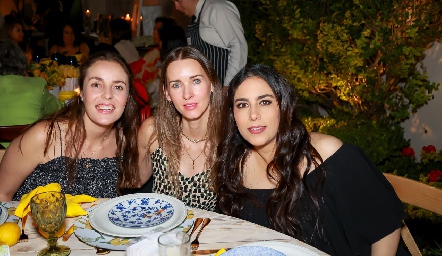  Tere Ledezma, Daniela Borbolla y Lula Torres.