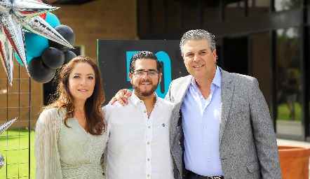  Claudia Altamirano, Emiliano Rodríguez y Salomón Dip.