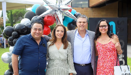  Pedro Gutiérrez, Claudia Altamirano, Salomón Dip y Mónica Rodríguez.