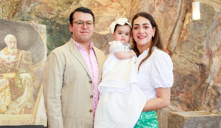  Gustavo Rodríguez, Marina y Scarlett Garelli.