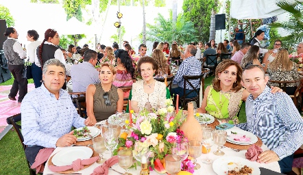  Rafael Tobías, Isabel Carrillo, Melita de Tobías, Ana Emelia Tobías y Alejandro Pérez Espinosa.