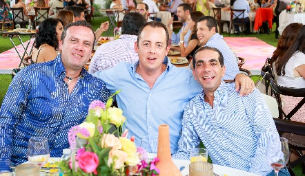  Christian Durán, Carlos Artolózaga y Carlos Chevaile.