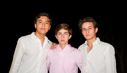  Carlos Fonseca, Fer Córdoba y Víctor Marte.