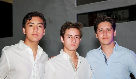  Carlos Fonseca, Víctor Marte y Tomás Díaz de León.