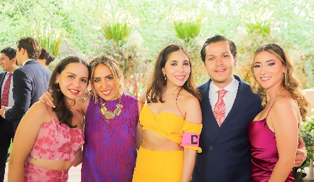  Martha Corral, Daniela Martin del Campo, Jesica Cisneros, Gerardo Salmón y Sofía Perescasas.