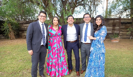  Eric Nuño, Atenea Zaldívar, Ricardo Rosas, Antonio López y Regina Barron.