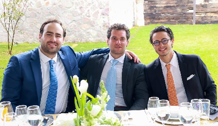  Juan González, Diego Bremer y Diego Ochoa.