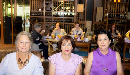  Ángeles Guerra, Elena Celaya y Yolanda Cardona.