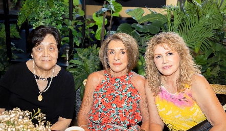  Coco Rodríguez, Marta Elena Espinosa y Velia Hervert.