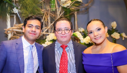  Alejandro Sandoval, Esteban Pruneda y Fernanda Medina.