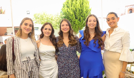  Pamela Ruiz, Paulina Aldrett, Gabriela González, Marisol González y Marianela Villasuso.