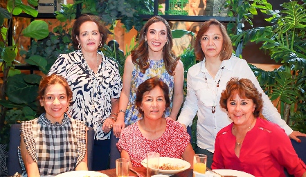  Claudia Serment, Ana Sofía Aranda, Charo Palomares, Mónica Ramos, Magali González y Karla Biaggi.