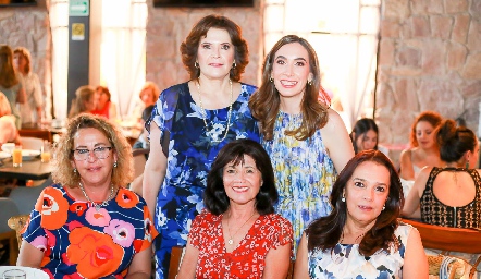  Sahara González, Ana Sofía Aranda, Paty González, Lourdes Barrios y Yolanda Márquez.