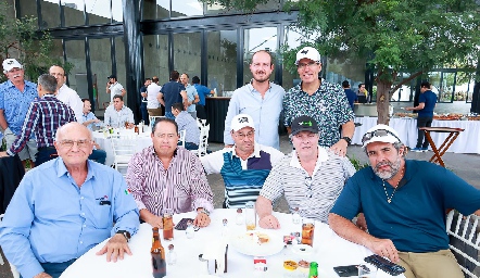  Ernesto Eldestein, Adolfo Arriaga, Fernando López, Octavio Aguillón, Mauricio Alcalde, Juan Carlos Valladares y Fernando Abaroa.