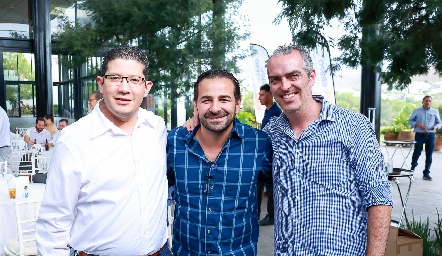  Carlos Basaldua, Antuan Kury y Roberto Pérez.