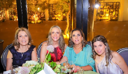  Leticia Rojas, Diana Barba, Graciela Torres y Gabriela Goldaracena.