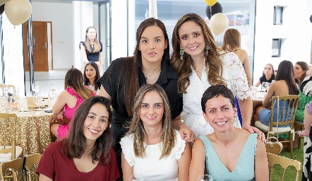  Talhia González, Ana Gaby Díaz Infante, Paola Díaz, Ana Isabel Navarro y Mariana Haro.
