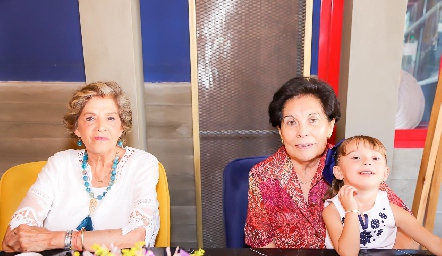  Rosa María Álvarez, Tere Ascanio y María Inés González.