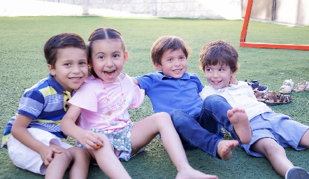  Rafa, Renata, Sebastián y Pablo.