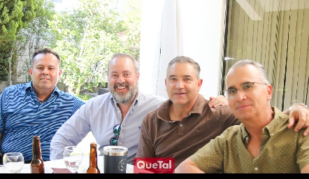  Héctor Gutiérrez, Daniel Carreras, Pepe Maza y Ricardo Balbontín.