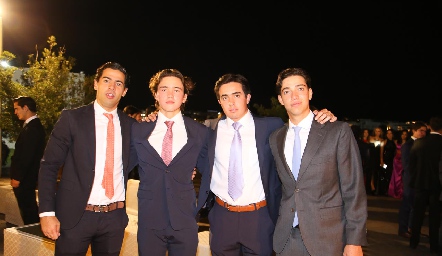  Diego Gutiérrez,  Leo Rico, Gustavo Puente y Juan Pablo Dip.