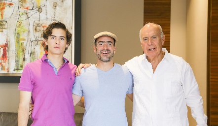  3 generaciones, Manuel González Félix, Manuel González Matienzo y Manuel González Carrillo.