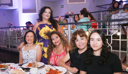  Rosy, Imelda cerna, Lety Espinoza, Lety Rios y Rosario Alonso.