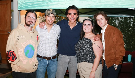  Bruno Dávila, Carlos Andrade, Jaime Ruiz, Marta Delgado y Fernando del Pozo.