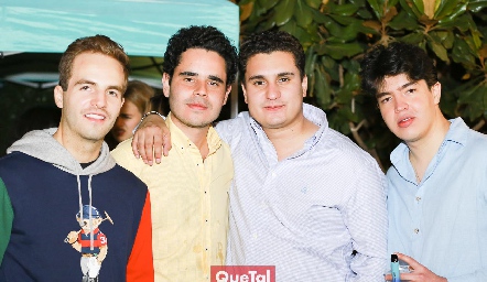  Alonso González, Federico Delgado, Marcos Valenzuela y Francisco Hervert.