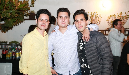  Federico Delgado, Marcos Valenzuela y Juan Pablo Ascanio.