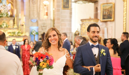  Andrea Rivera y Eduardo de Luna Alcalde, ya son esposos.
