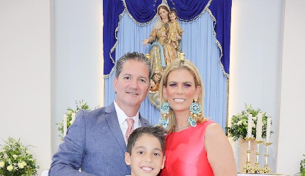  Jorge Leiva, Pablo y Marisol Eichelmann.