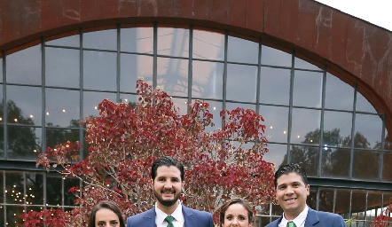  Juan Pablo Benavente, Teté Romo, José Ramón Benavente, Ana Gaby Díaz Infante e Israel Benavente.