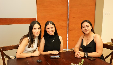  Laura López, Andrea Cadena y Adriana Arévalo.