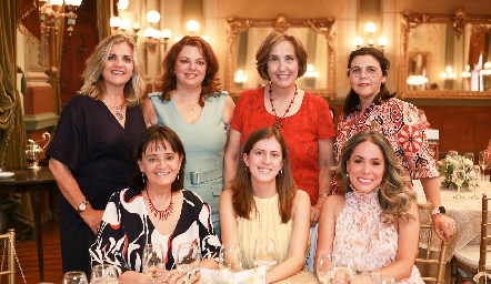  Sabrina Gaviño, Claudia Flores, Ana de Aldrete, Paty Valadés, Olivia Trujillo, Andrea Zapata y Silvia Govea.