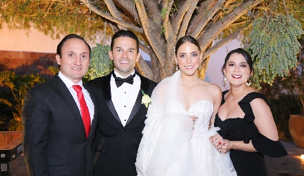  Fernando Rangel, Arturo González, Rebeca Acosta y Érica Ríos.