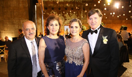  George Musa, Eliana Karam, Verónica González y Arturo Acosta.