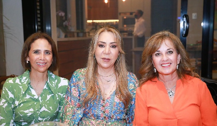  Diana de Villarreal, Claudia Hermosillo y Yolanda Payán.