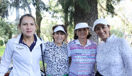  Maricela Pérez, Miriam Bravo, Patricia Sanders y Rocío Moctezuma.