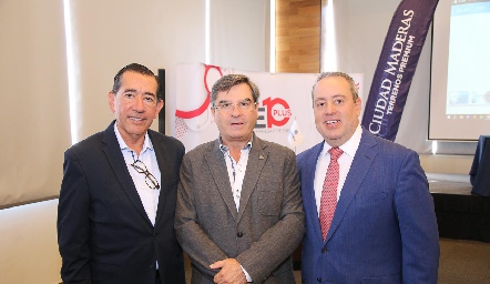  Felix Bocard, Luis Gerardo Ortuño y Daniel Carreras.