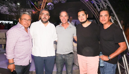 Ramón Pérez, Aniceto González, Alberto Celis, Fito Arriaga y Oscar Olivares.