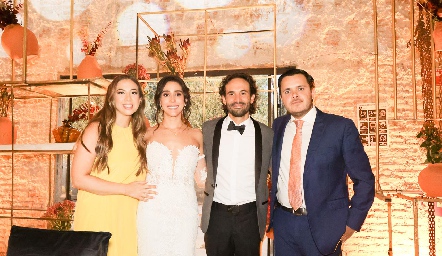  Sofía Segura, Daniela Lavín, Efraín Barrera y Cristóbal Safont.