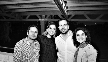  Eugenio Gaviño, Vale Siller, Rubén Leal y Yolanda Aguillón.