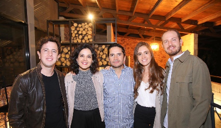  Santiago y Yolanda Aguillón, Eugenio Gaviño, Pily Castañón y Octavio Aguillón.