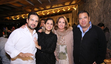  Rubén Leal, Valeria Siller, Marcela Payán y Roberto Silva.